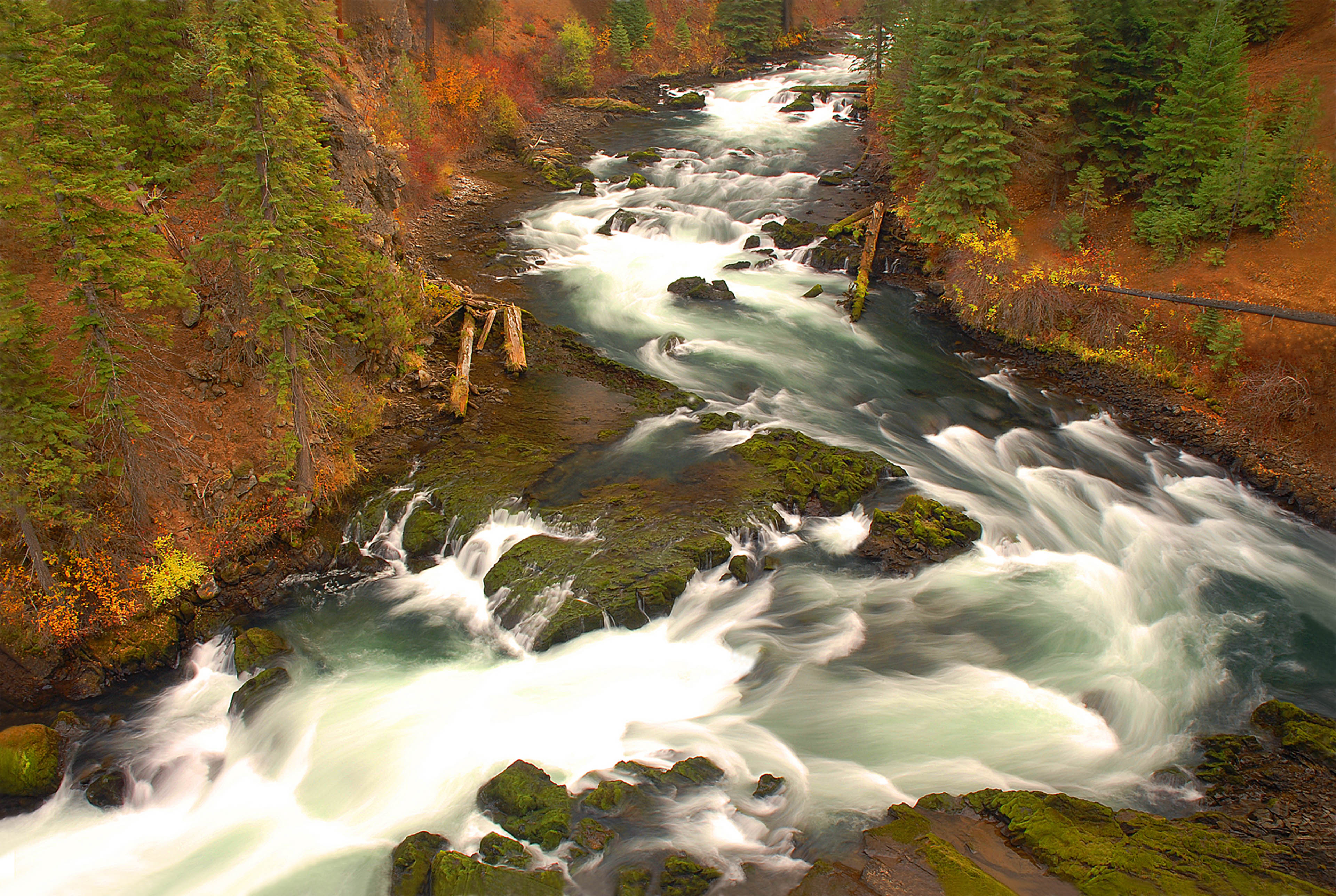 Benham Falls waterfall view