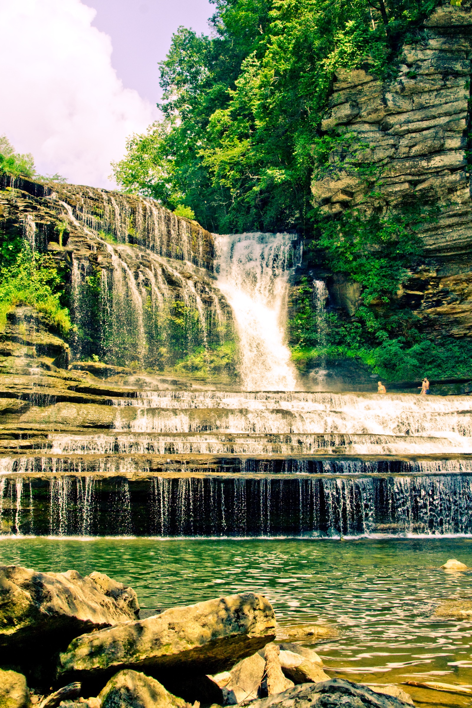 Cummins Falls in fall or cool-weather visit