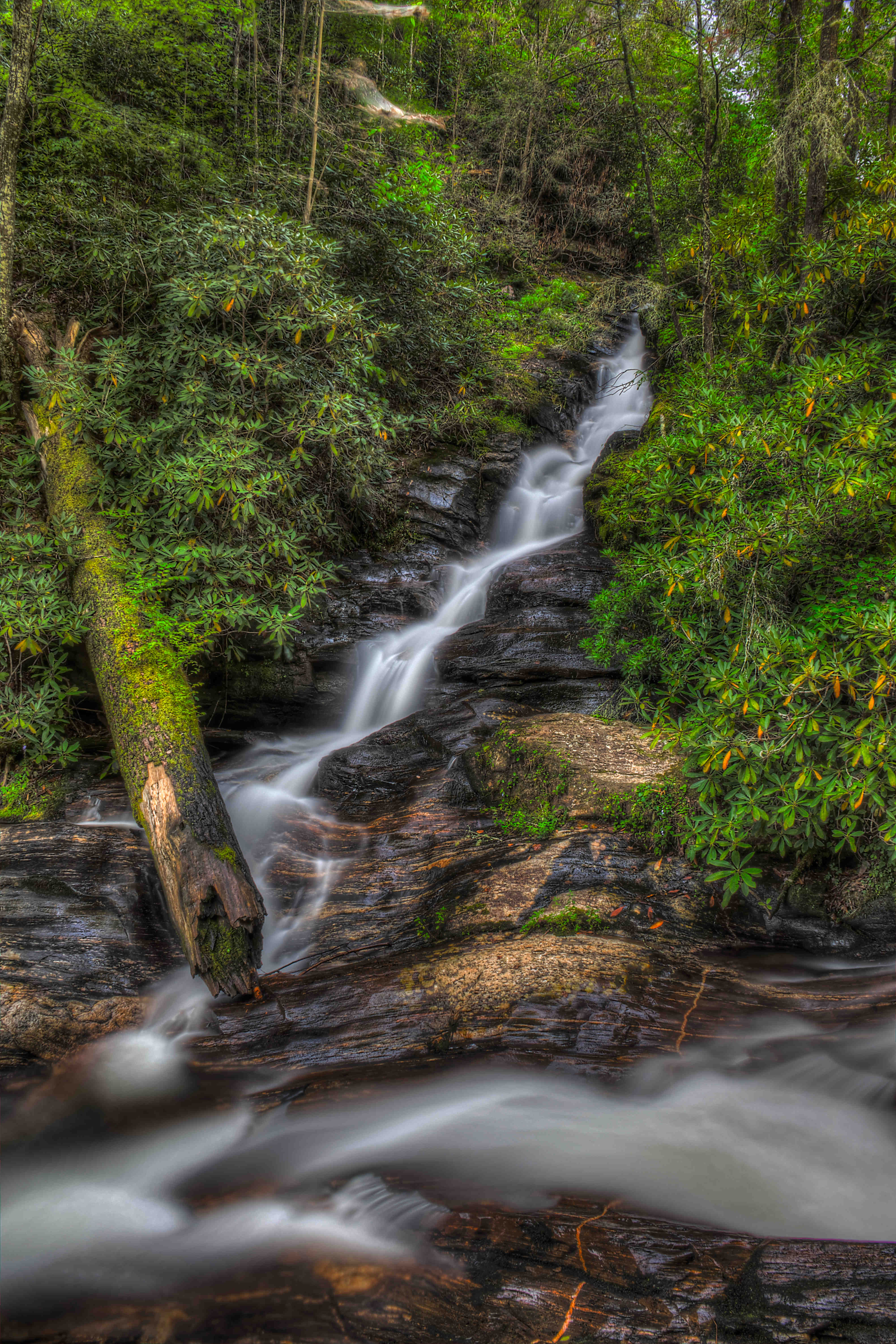 Dukes Creek waterfall view