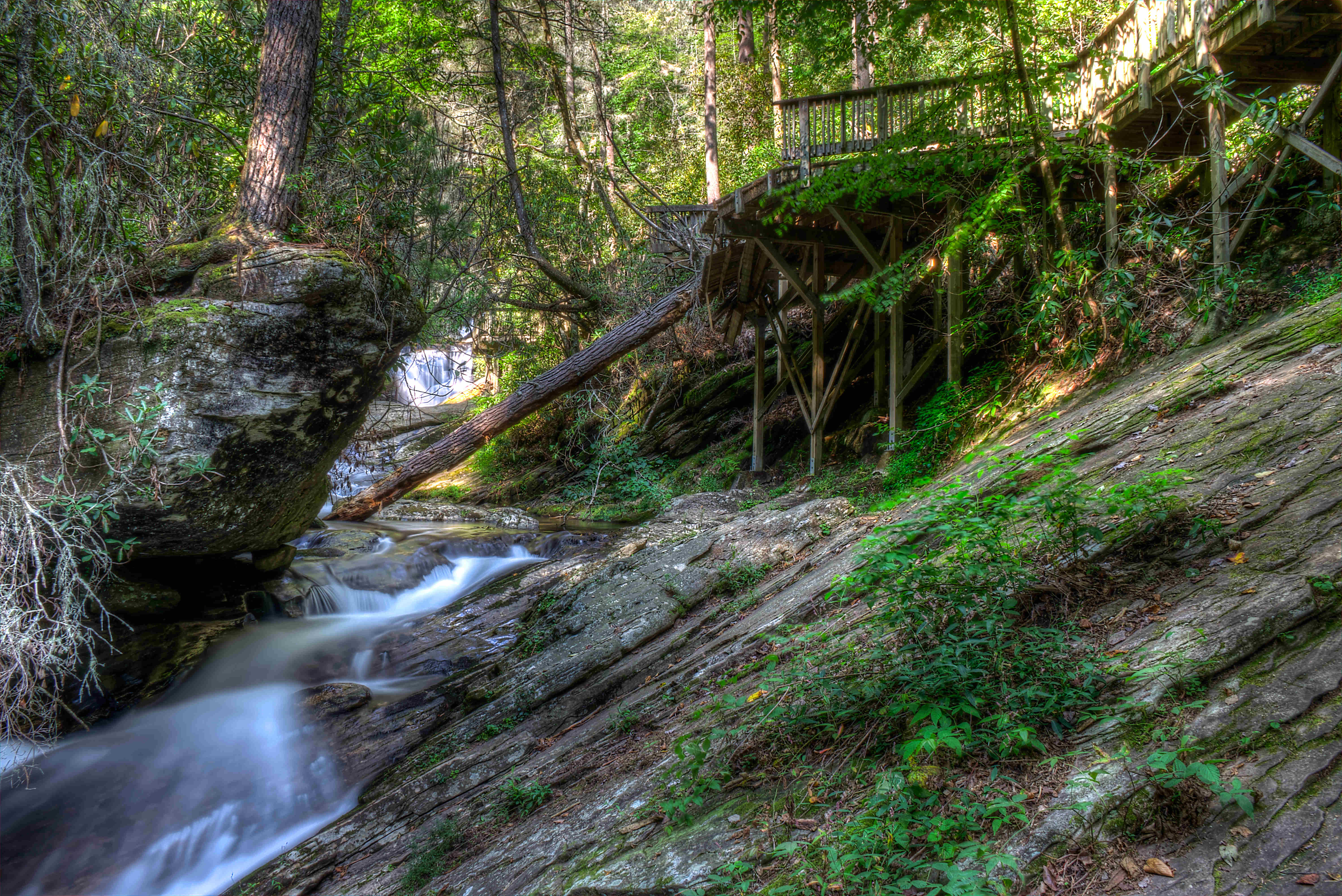 Dukes Creek waterfall view