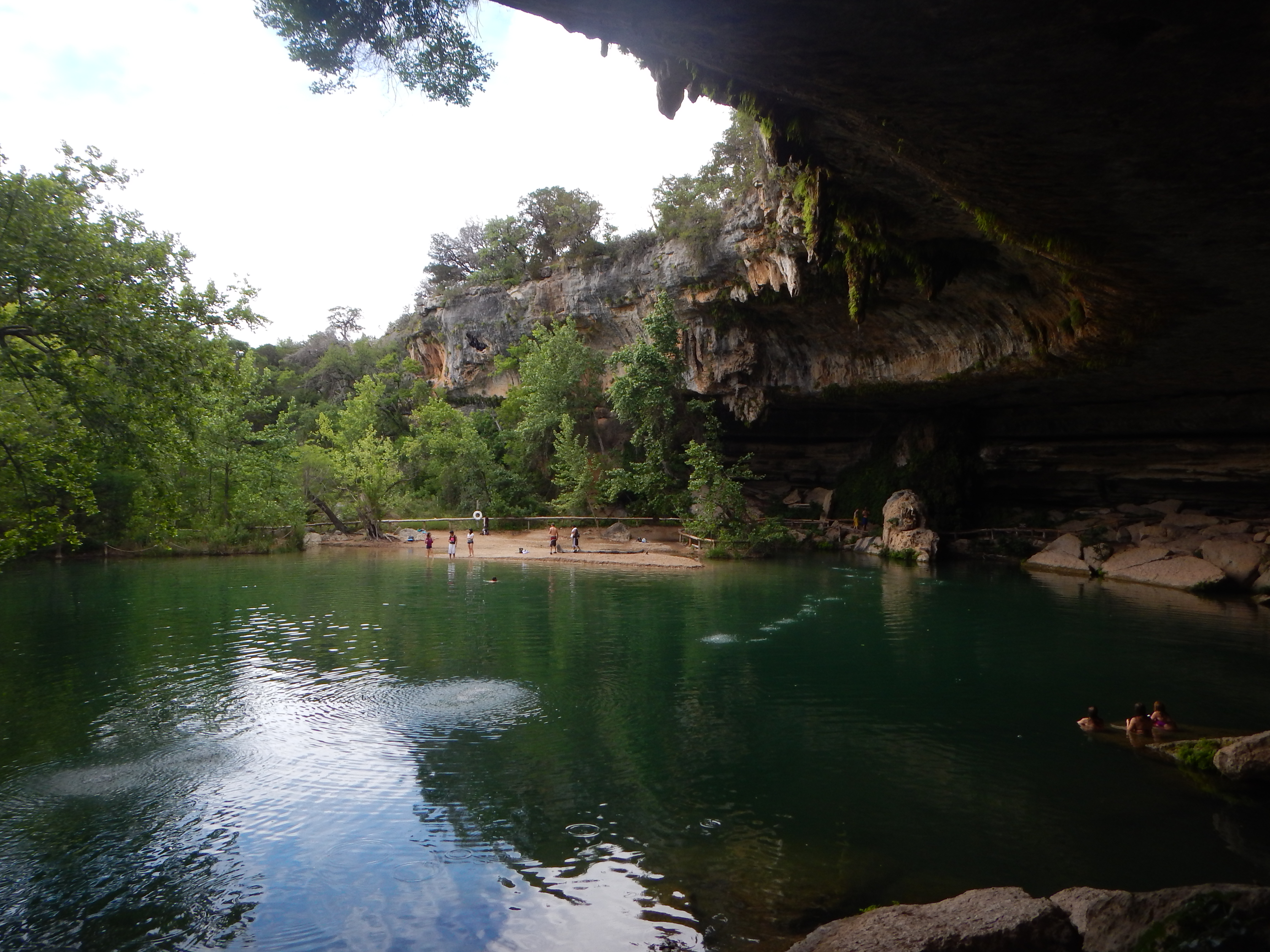 Hamilton Pool Preserve waterfall in Travis County, Texas