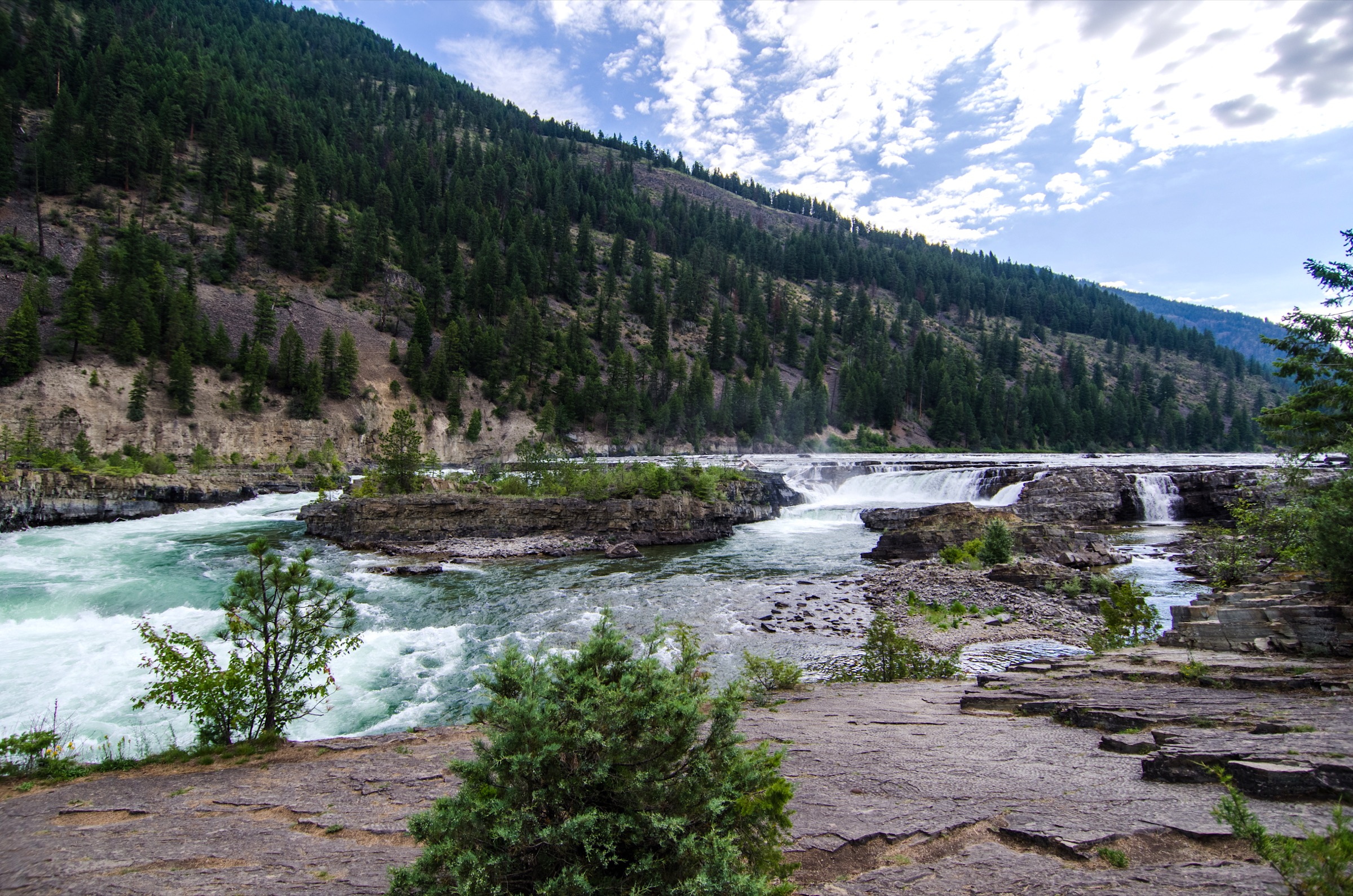Kootenai Falls main view of kootenai falls