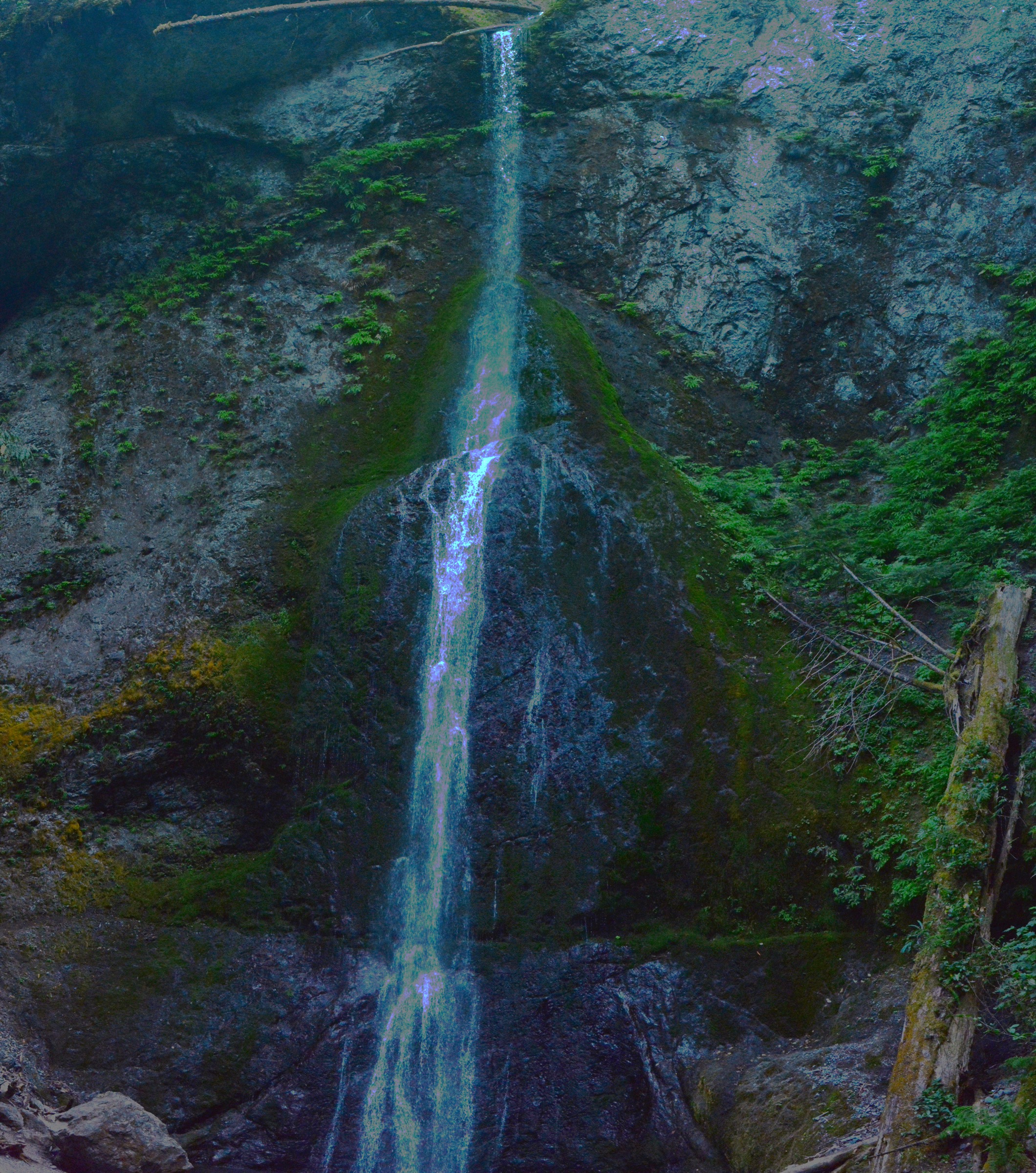 Marymere Falls waterfall view