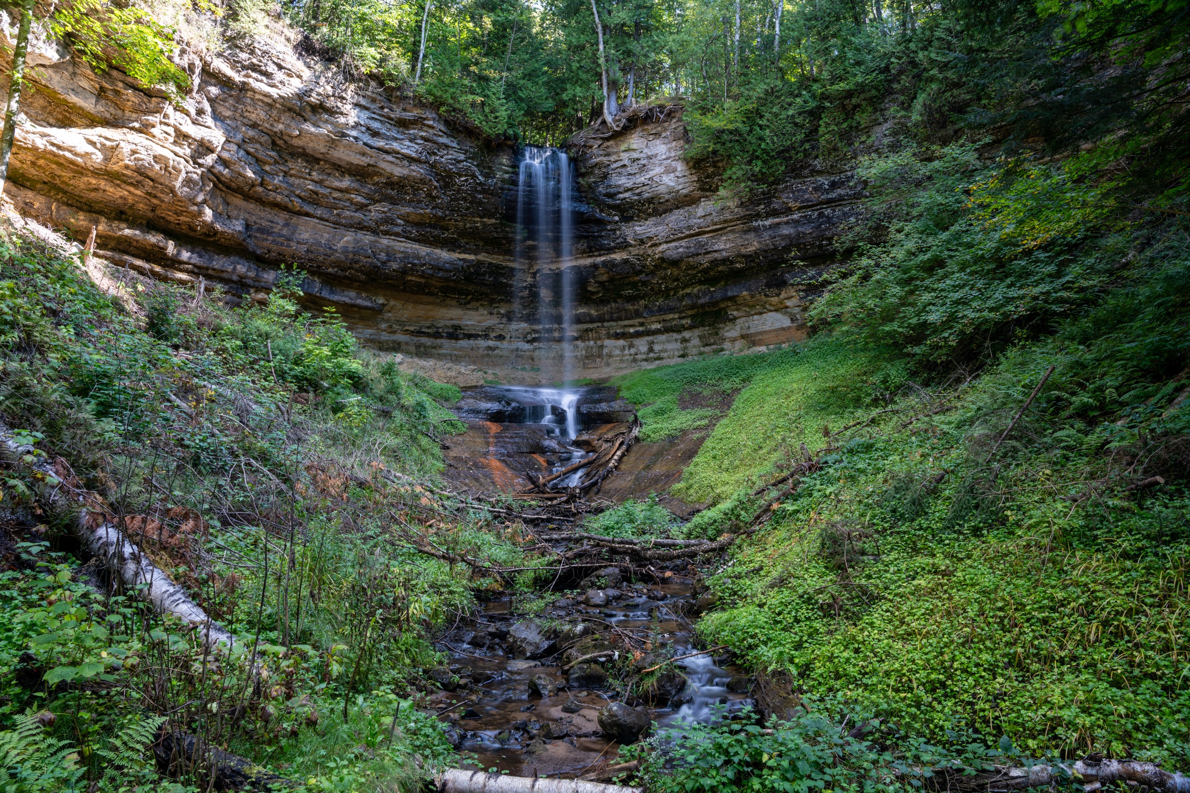 Munising Falls main view of munising falls