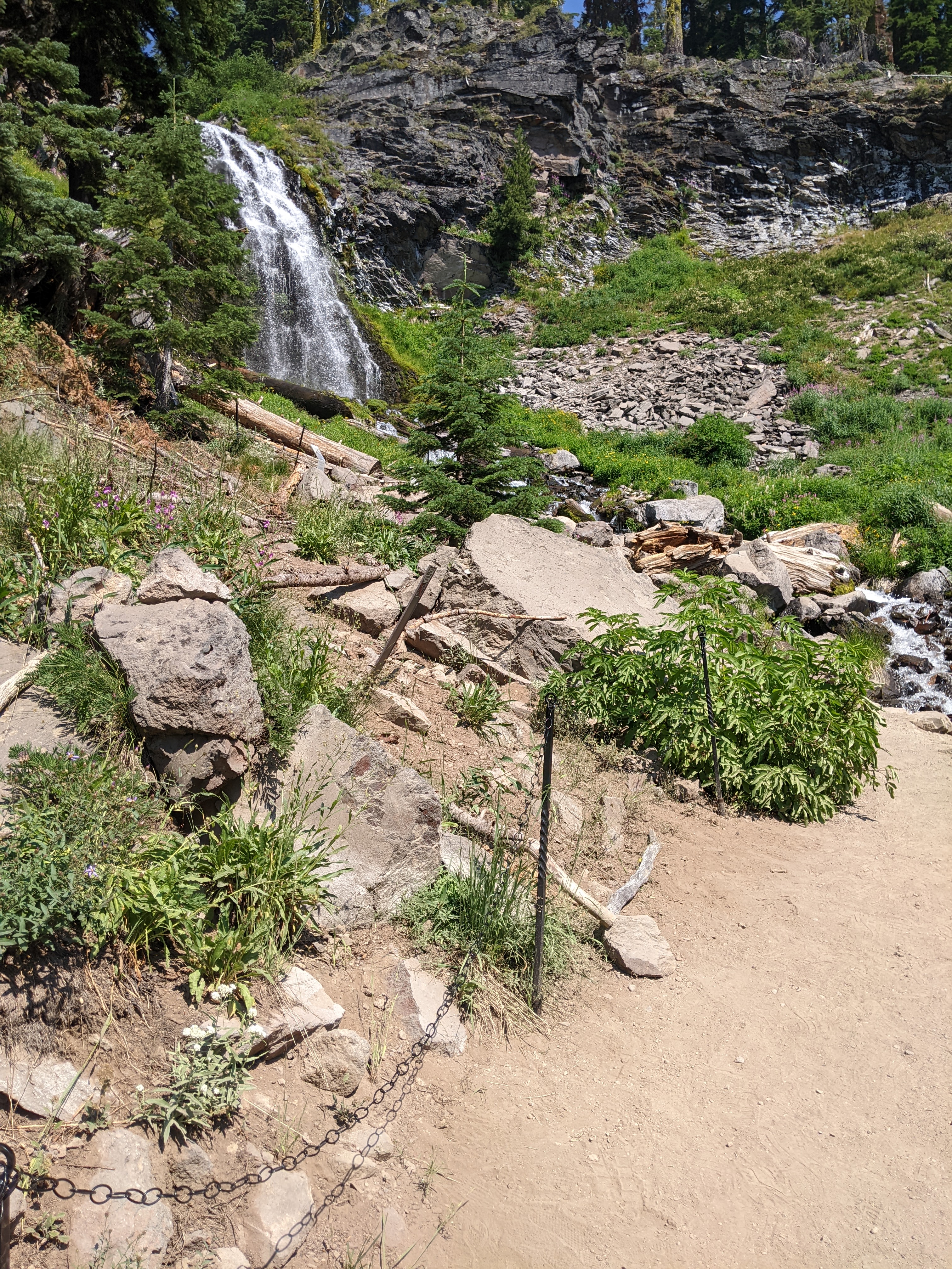 Plaikni Falls in fall or cool-weather visit