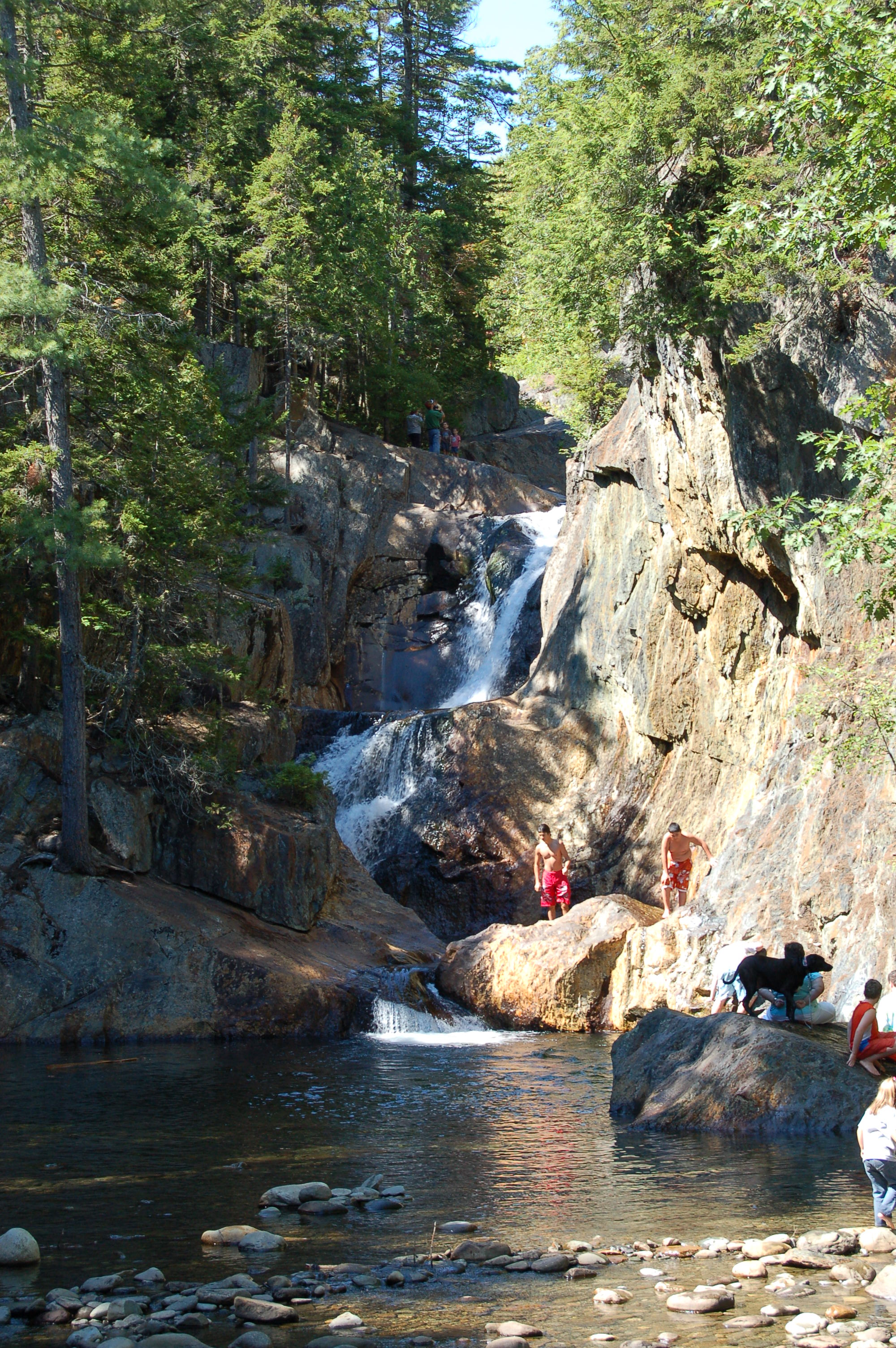 Smalls Falls waterfall near Township E, Maine