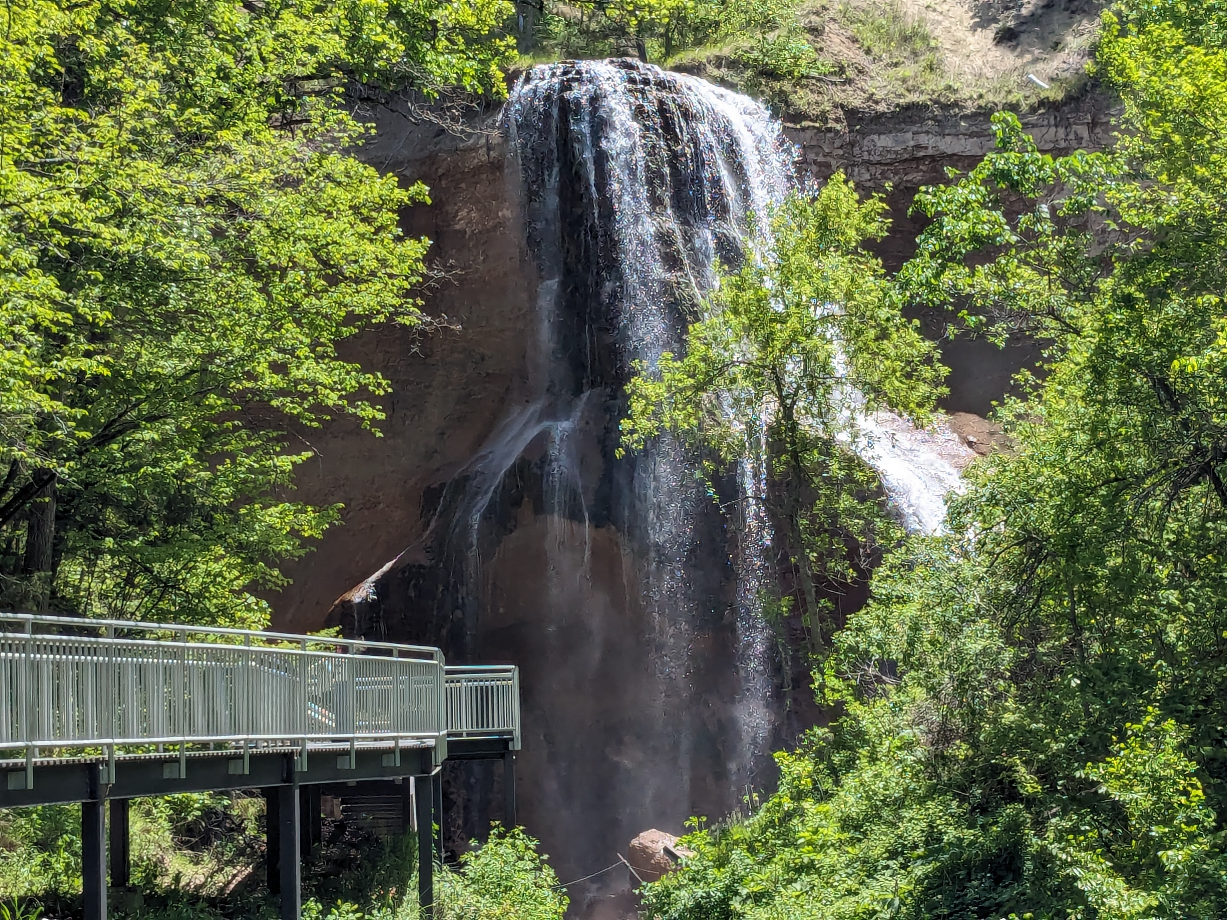 Smith Falls waterfall in Cherry County, Nebraska