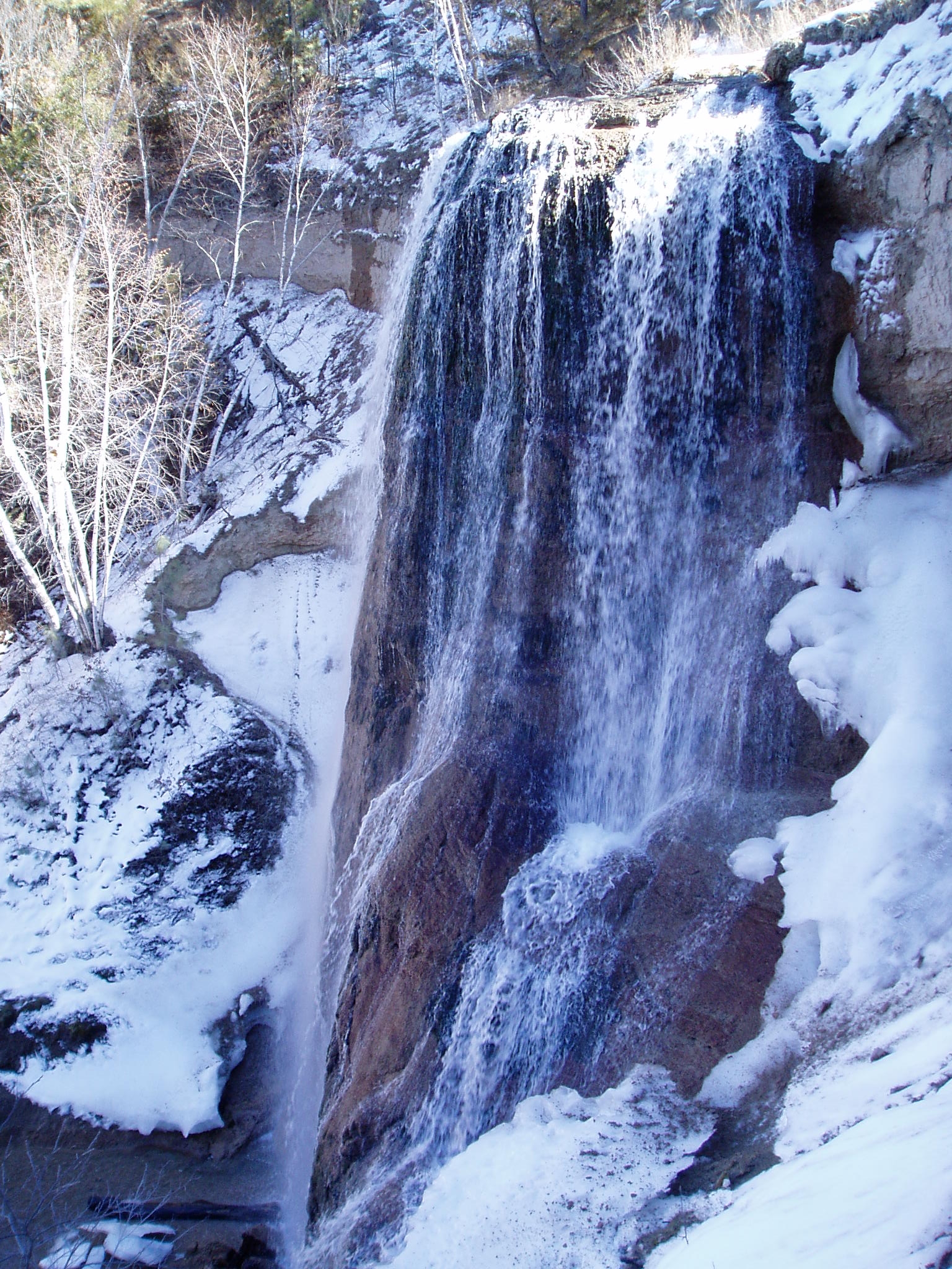 Smith Falls in winter or off-season conditions