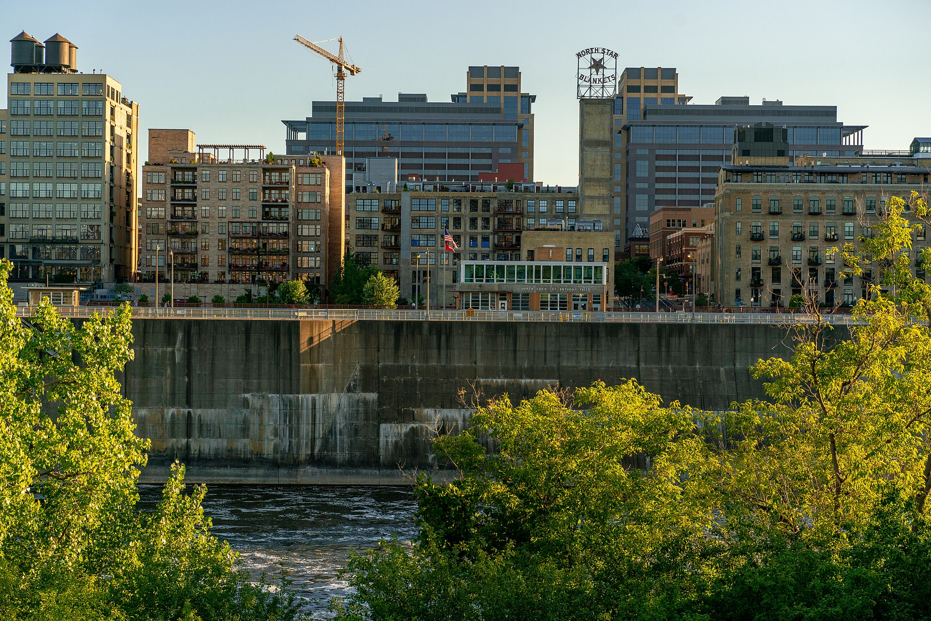 St. Anthony Falls Winter view