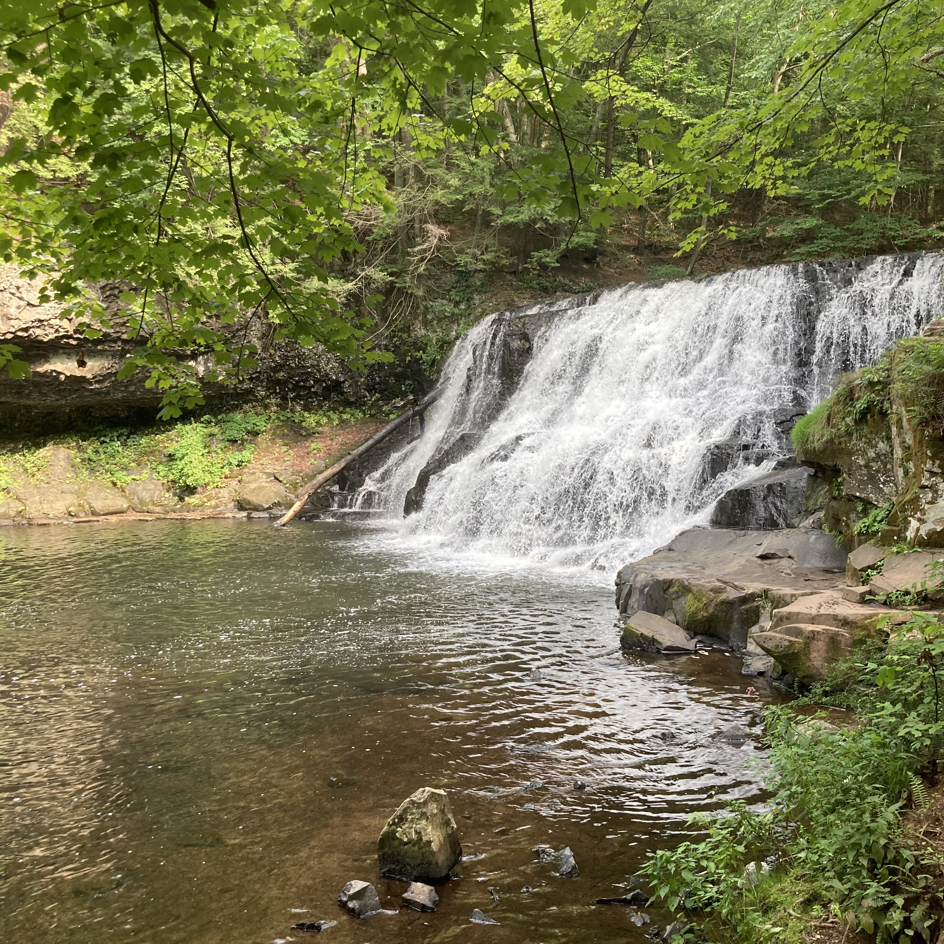 Wadsworth Falls State Park main view of wadsworth falls state park