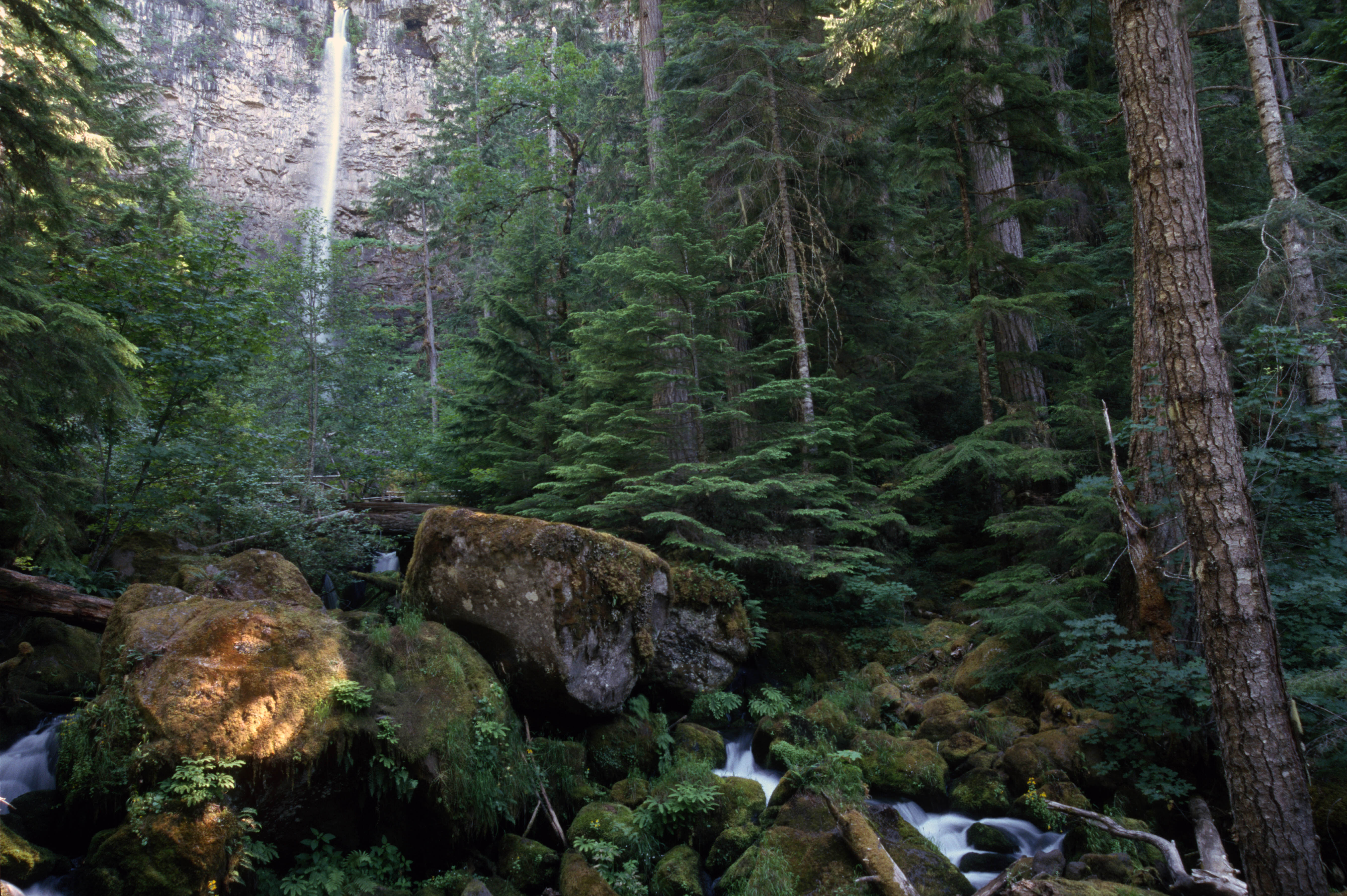 Watson Falls in fall or cool-weather visit