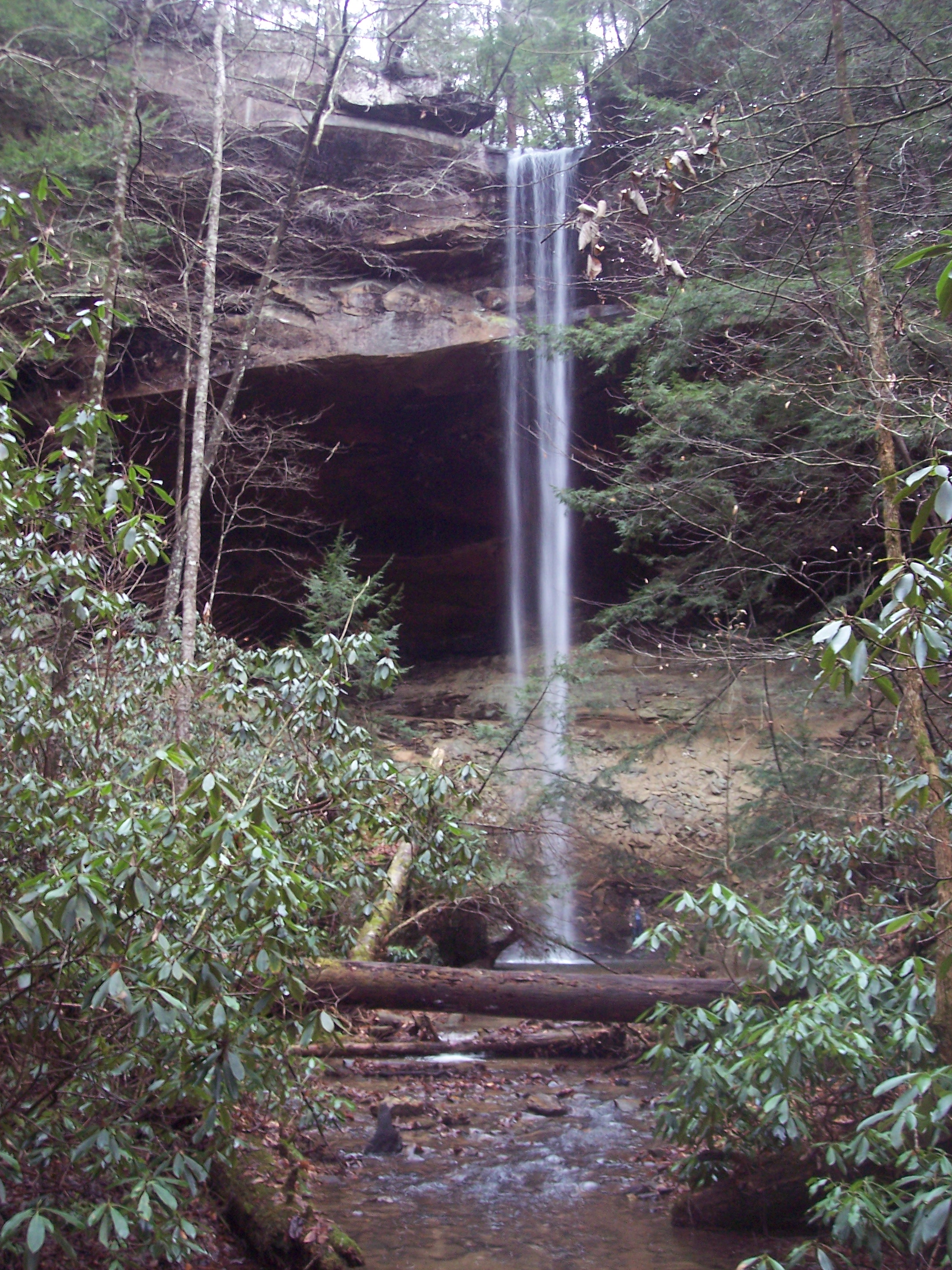 Yahoo Falls waterfall in McCreary County, Kentucky
