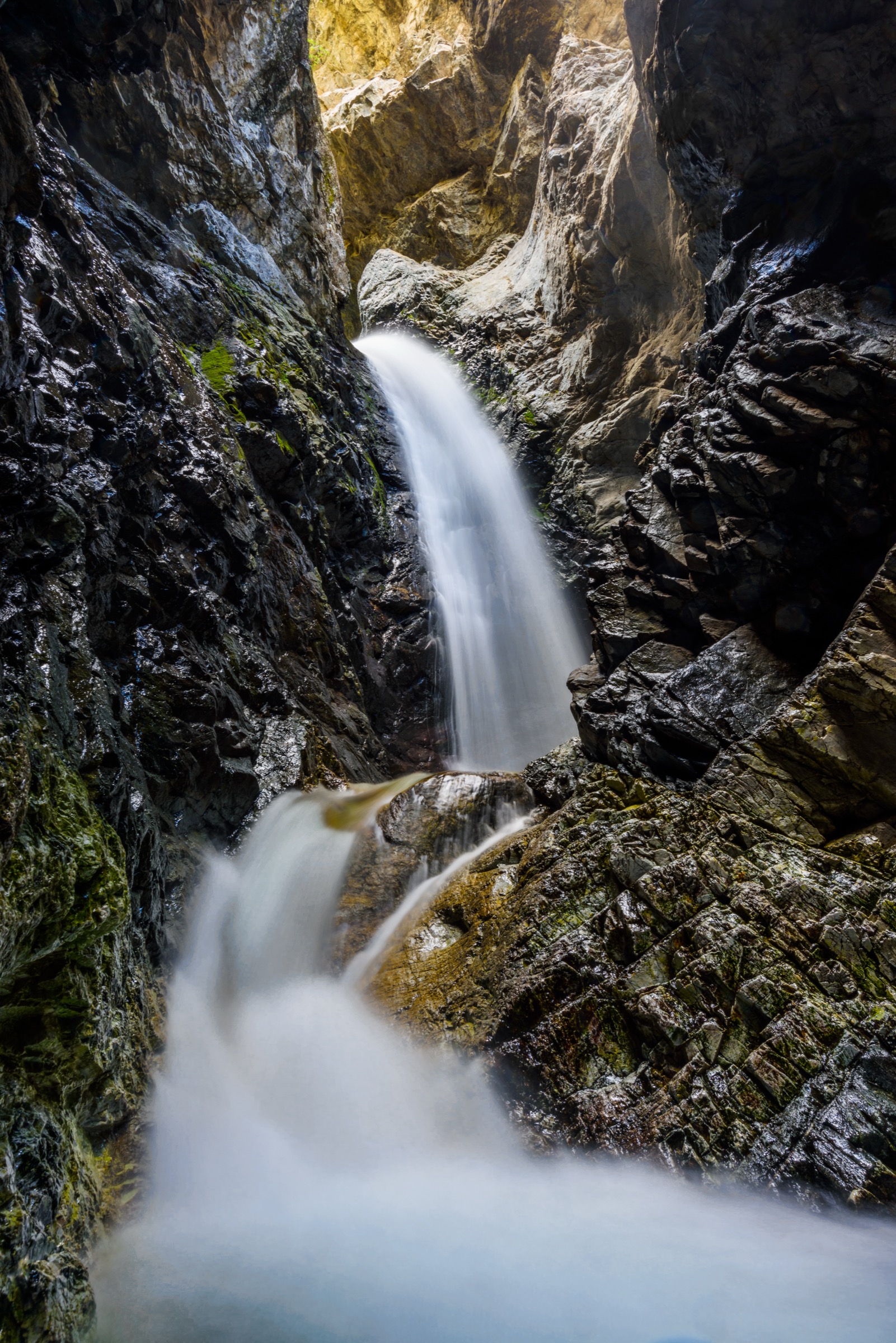 Zapata Falls waterfall view