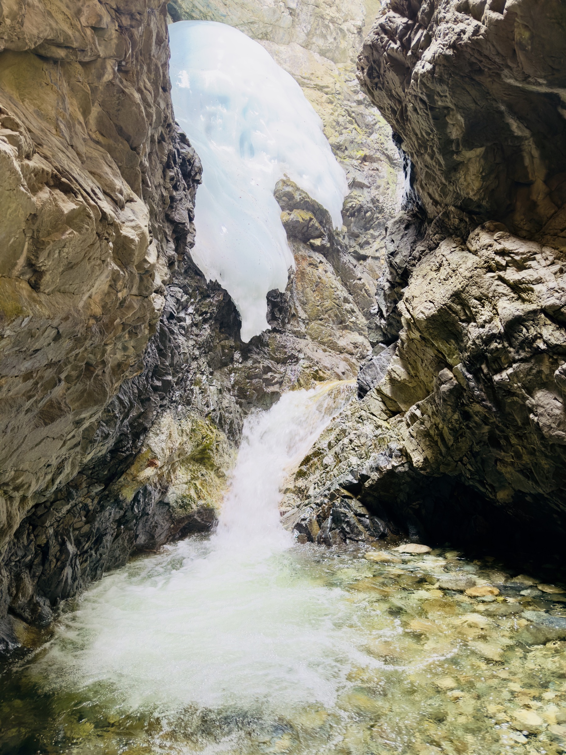 Zapata Falls waterfall in Alamosa County, Colorado